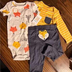 NEW Carter's Fox Outfit 9M